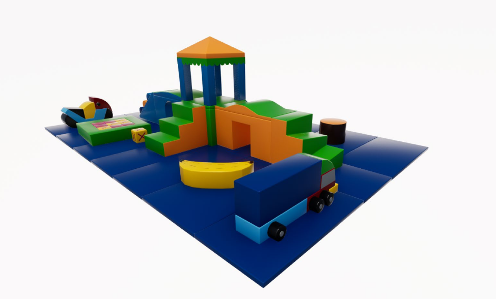 Digital rendering of the soft play area