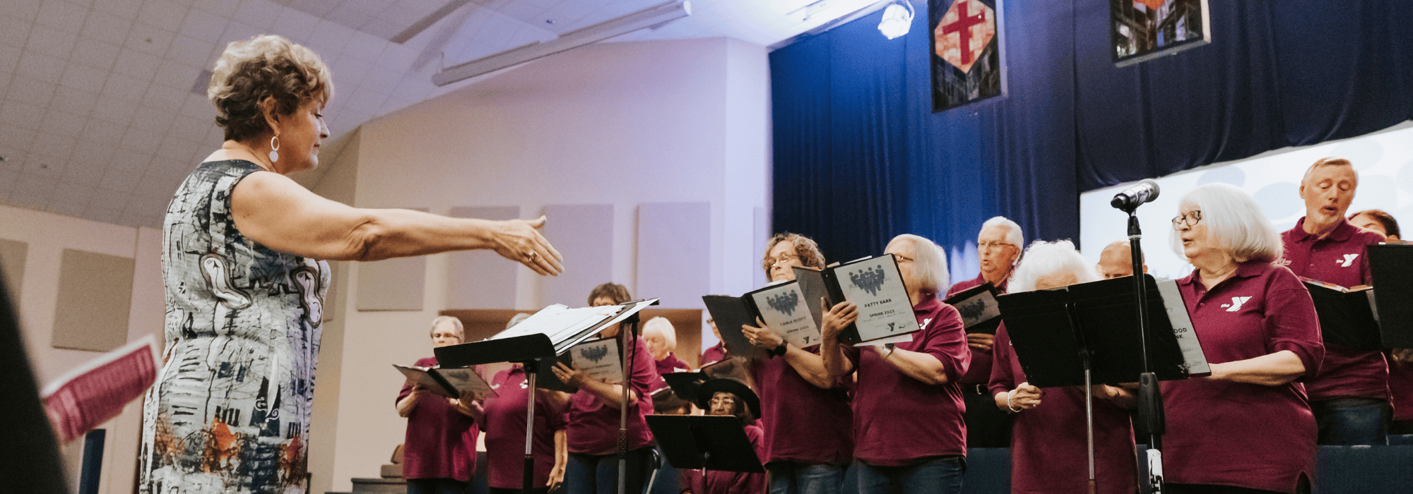 choir singing during a concert